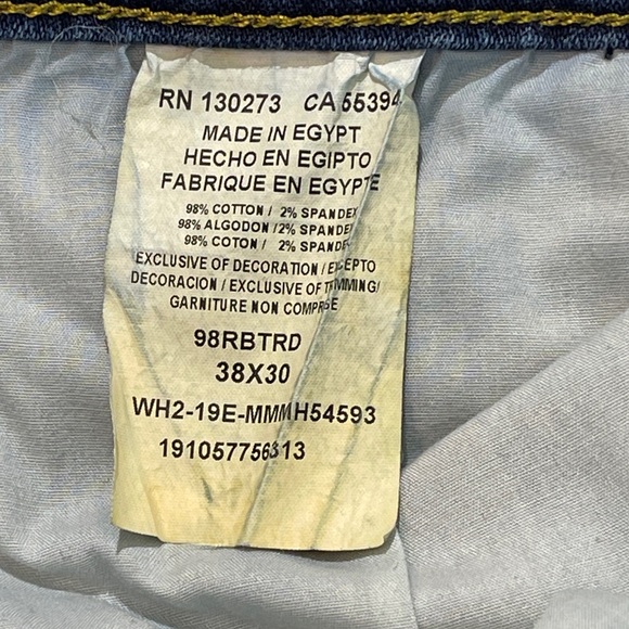 Wrangler Relaxed BOOT Fit Blue Jeans MENS SIZE 38/30 - Picture 5 of 7